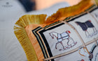 Luxury Velvet Equestrian Cushion including duck feather insert 40cm x40cm