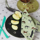 Lucky Slate Dinner Plate Set of Four-Black