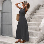 The Polka Dot Open Back Maxi Dress