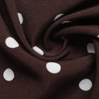 The Coffee Polka Dot Chiffon Maxi Dress