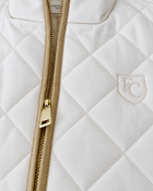Huntley Quilted Vest: Off-White