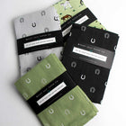 Lucky Slate Napkins - Set of Four Equestrian Home Decor Black