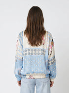 Equestrian bomber jackets-Satin zip-up x 3 Colors 3/4 sleeve