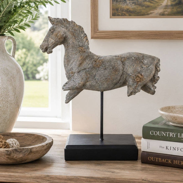 Rustic Horse Sculpture