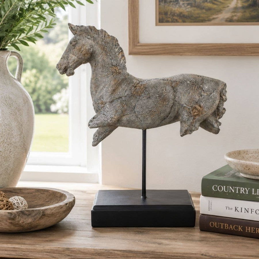 Rustic Horse Sculpture
