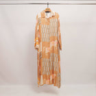 Long horse-print dress KD6255VS-20: Black
