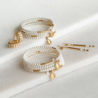 Prism - Pearl Pave Horseshoe Earring