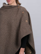 Women's Classic Tweed Cape - Fawn