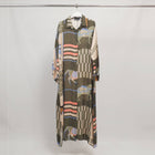 Long horse-print dress KD6255VS-20: Black