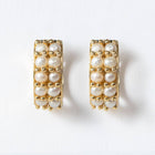 Prism - Pearl Pave Horseshoe Earring