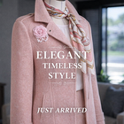 Wool Blend Blush Pink Moto Elegant Coat