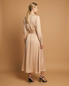 Maxi Shirt Dress - Champagne