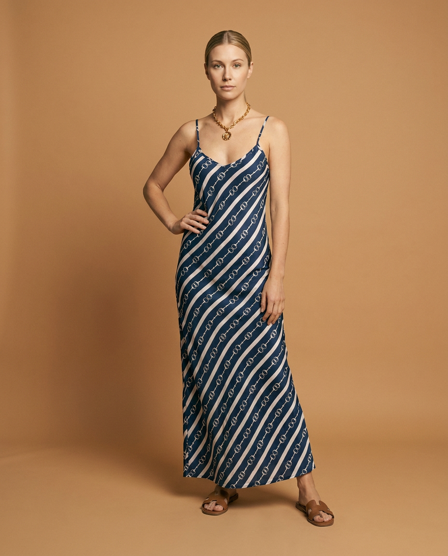 Lennon Zipslip™️ Dress All Over Horsebit Print